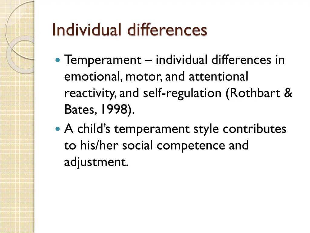 individual differences