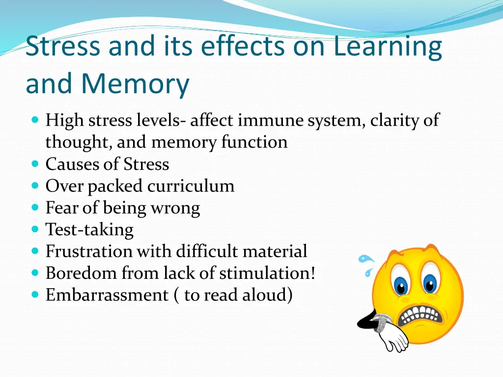 stress and its effects on learning and memory