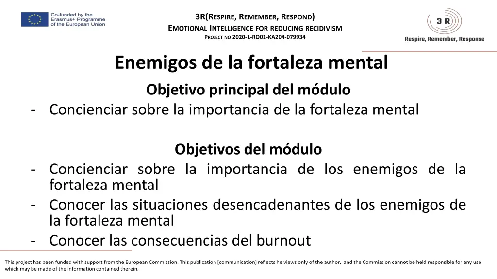 3r r espire r emember r espond e motional 1