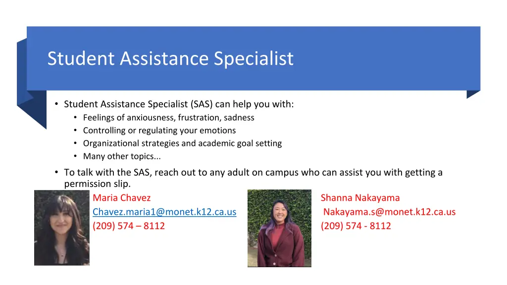 student assistance specialist
