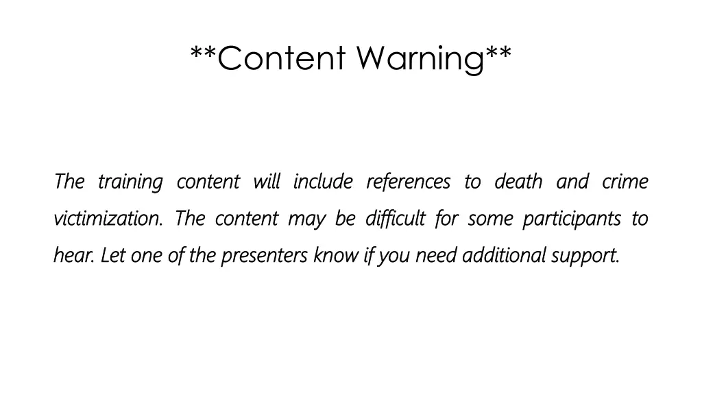 content warning