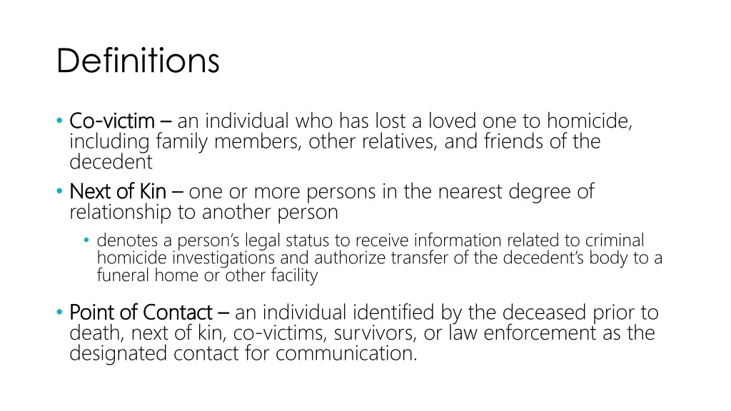 definitions