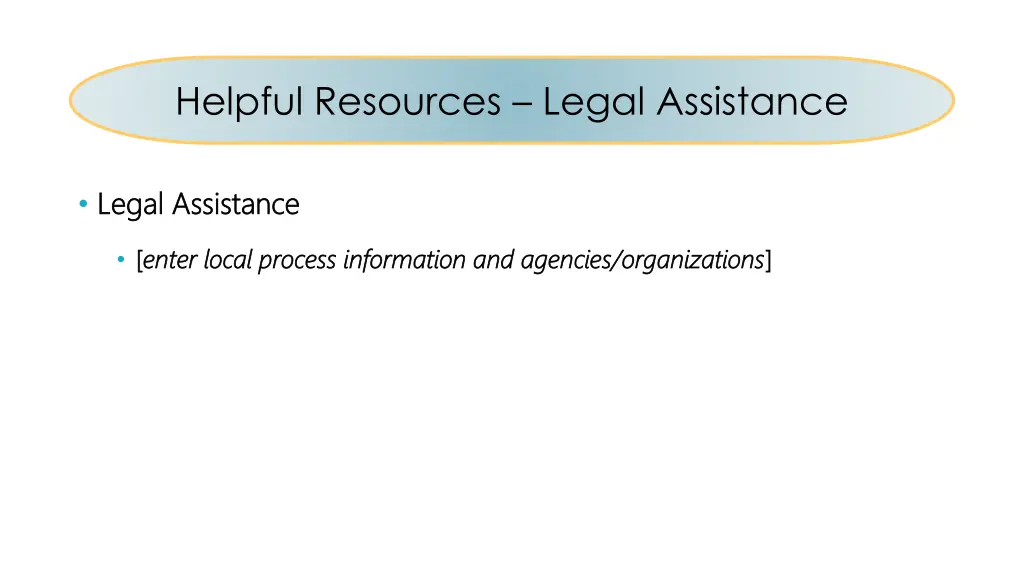 helpful resources legal assistance