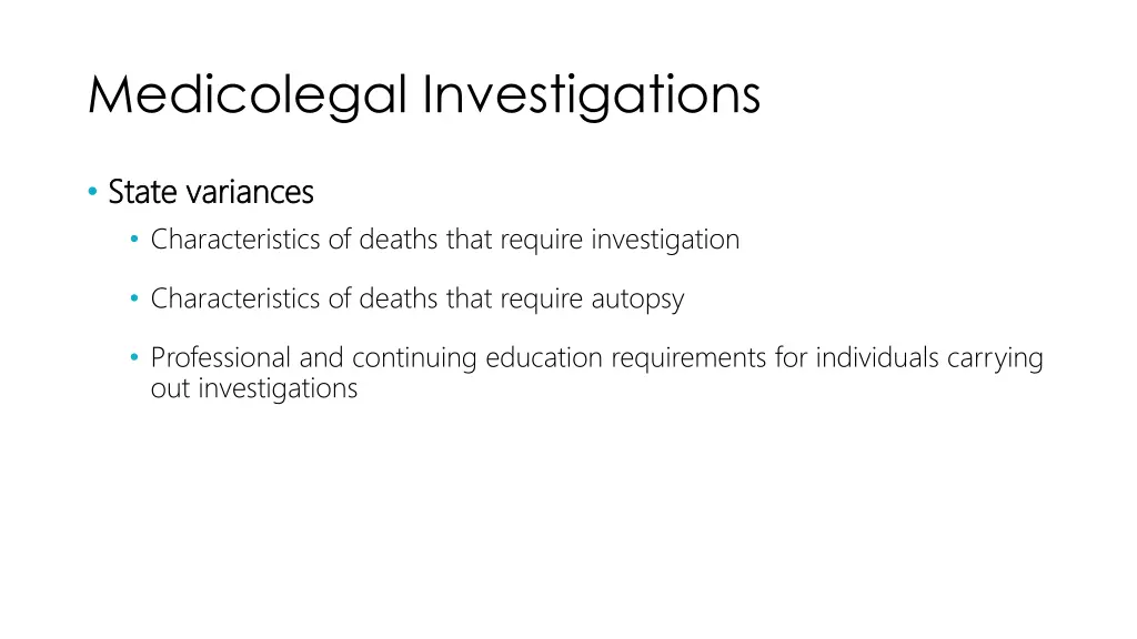 medicolegal investigations 1