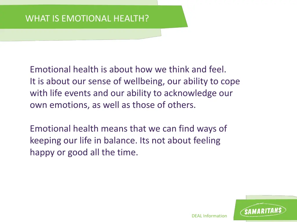 what is emotional health