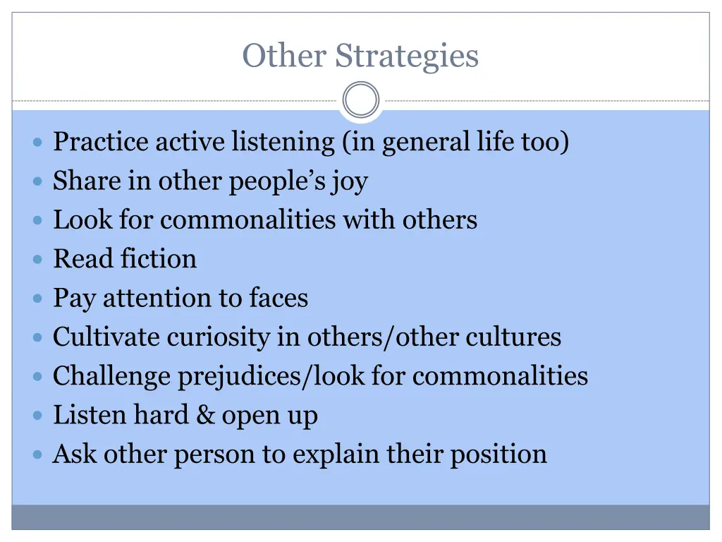 other strategies