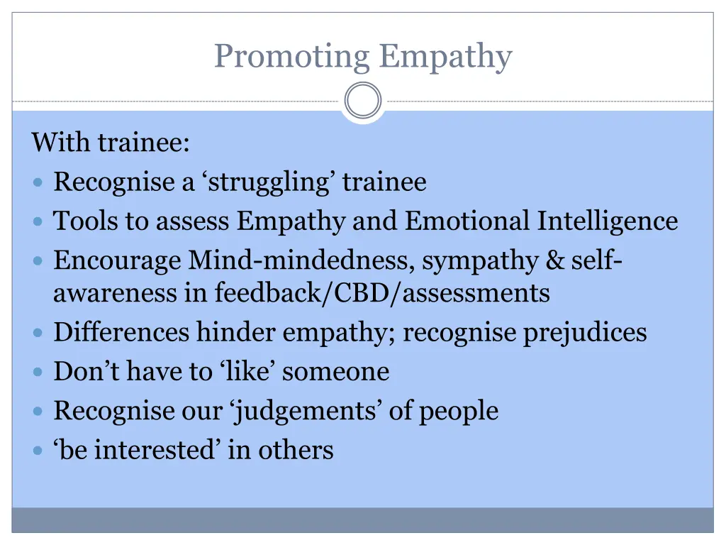 promoting empathy