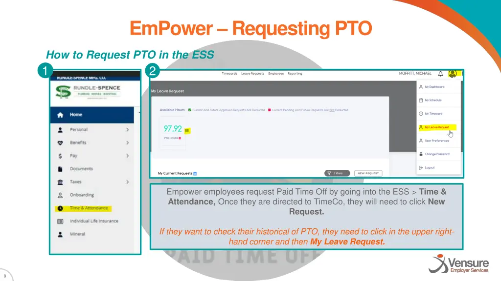 empower requesting pto