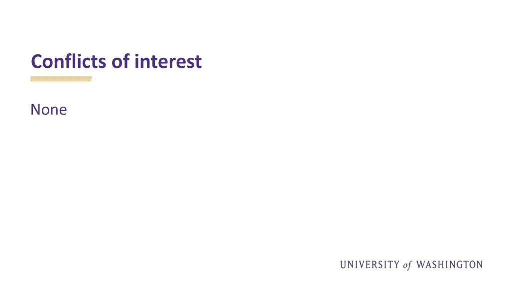conflicts of interest