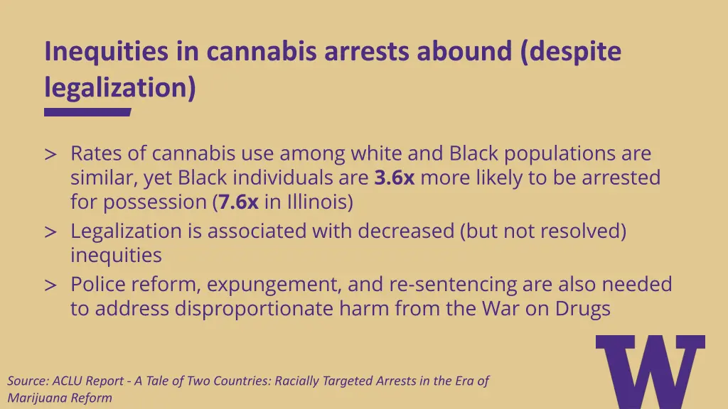 inequities in cannabis arrests abound despite