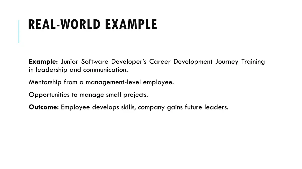 real world example