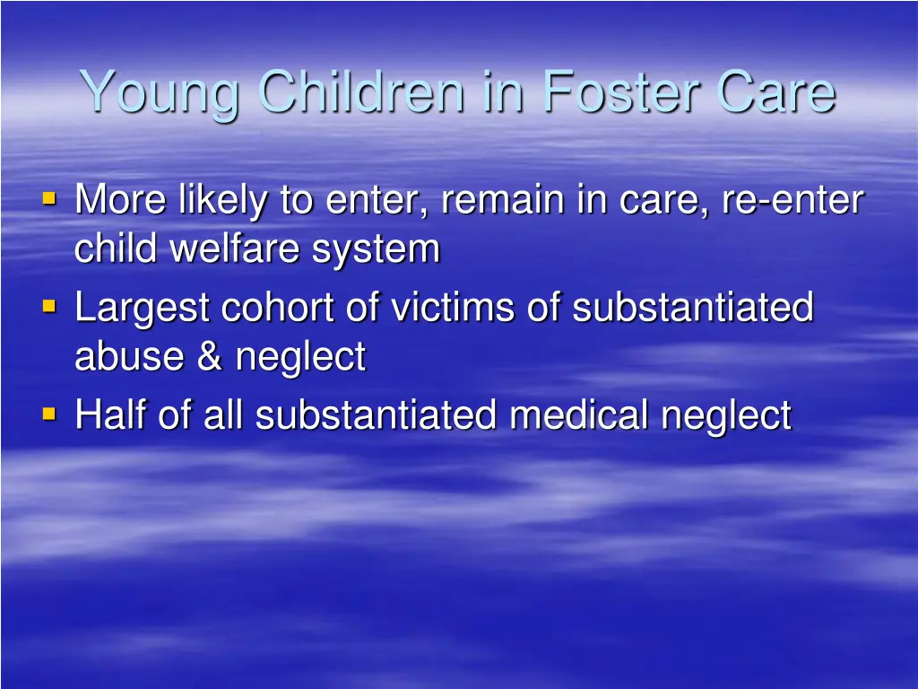 young children in foster care