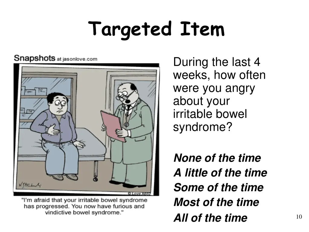 targeted item
