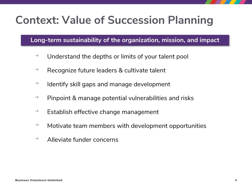 context value of succession planning 1