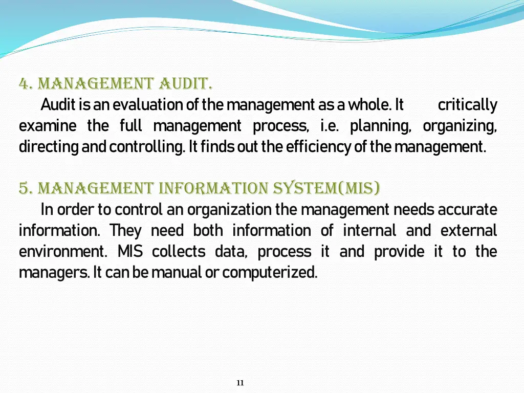 4 management audit audit is an evaluation