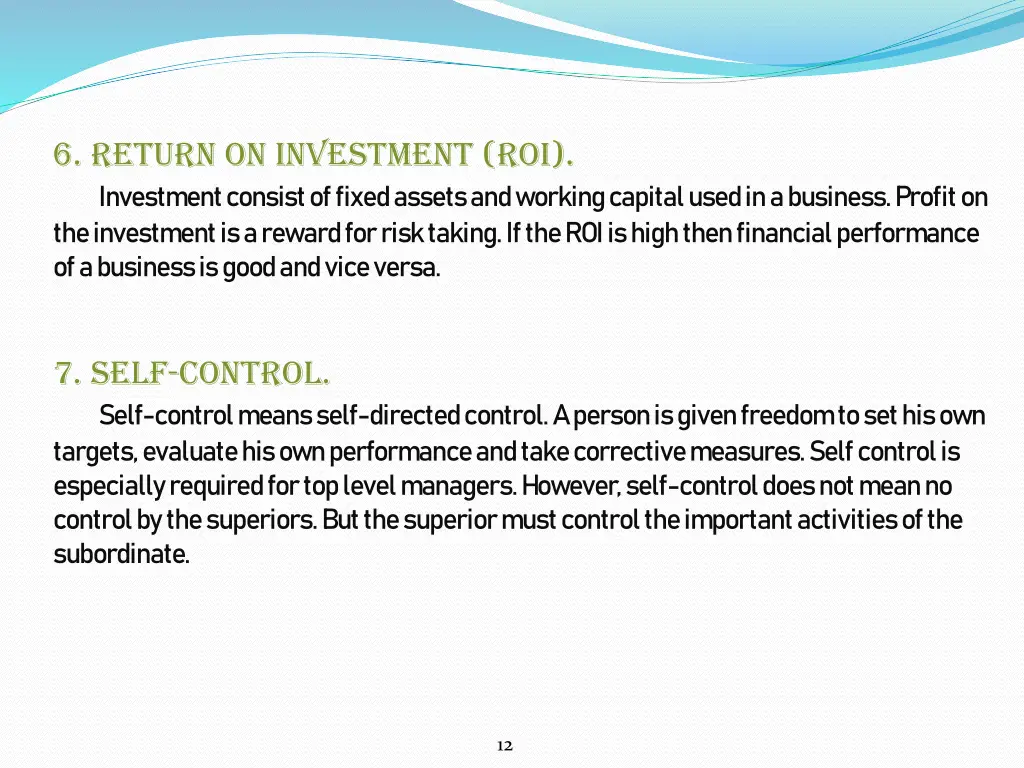 6 return on investment roi investment consist