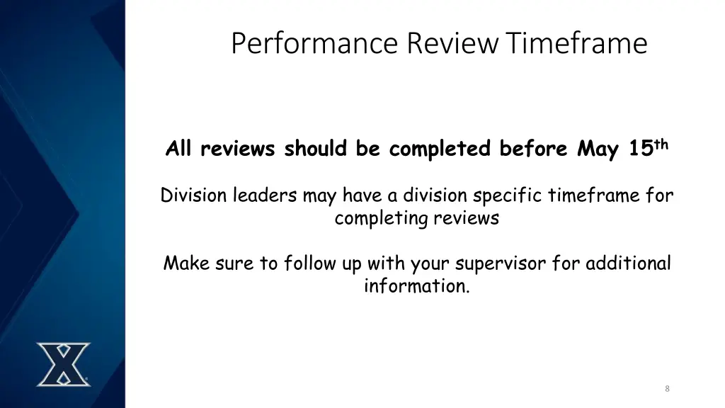 performance reviewtimeframe