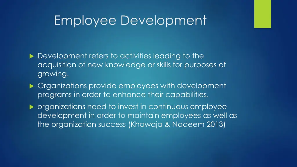 employee development