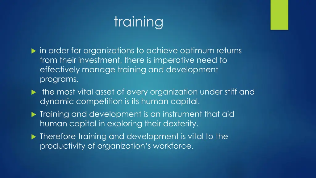 training 1