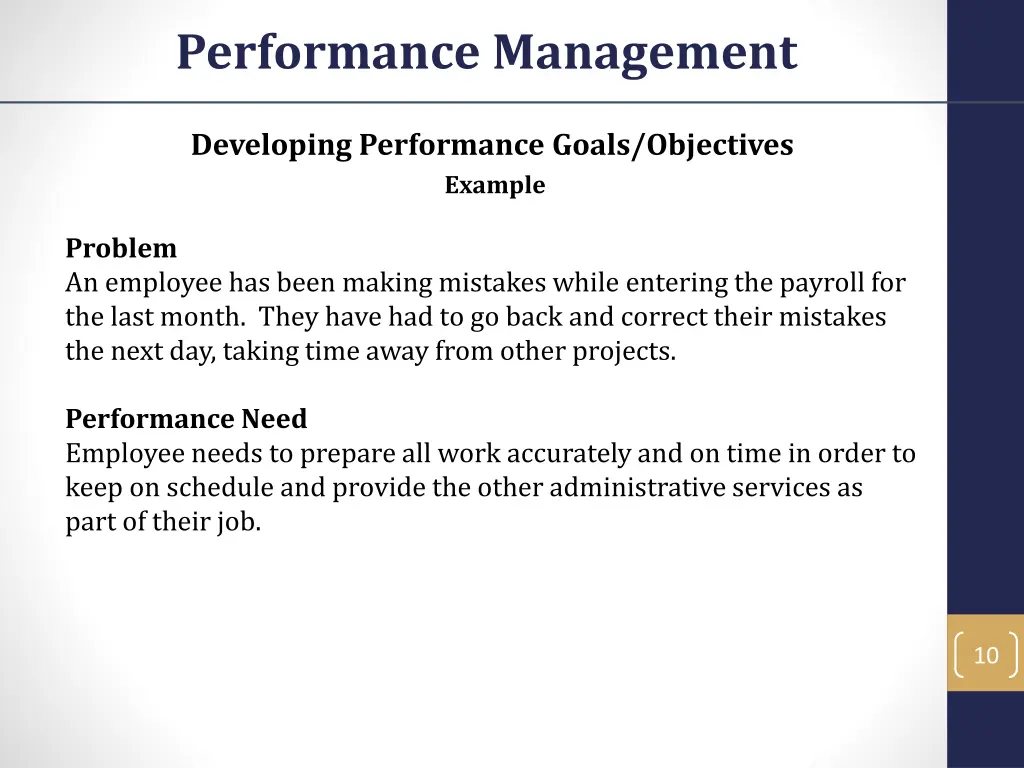 performance management 8