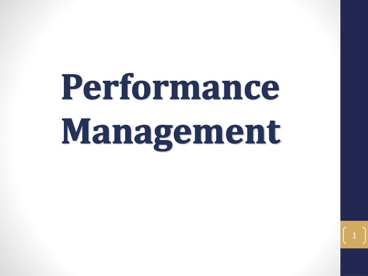 performance management
