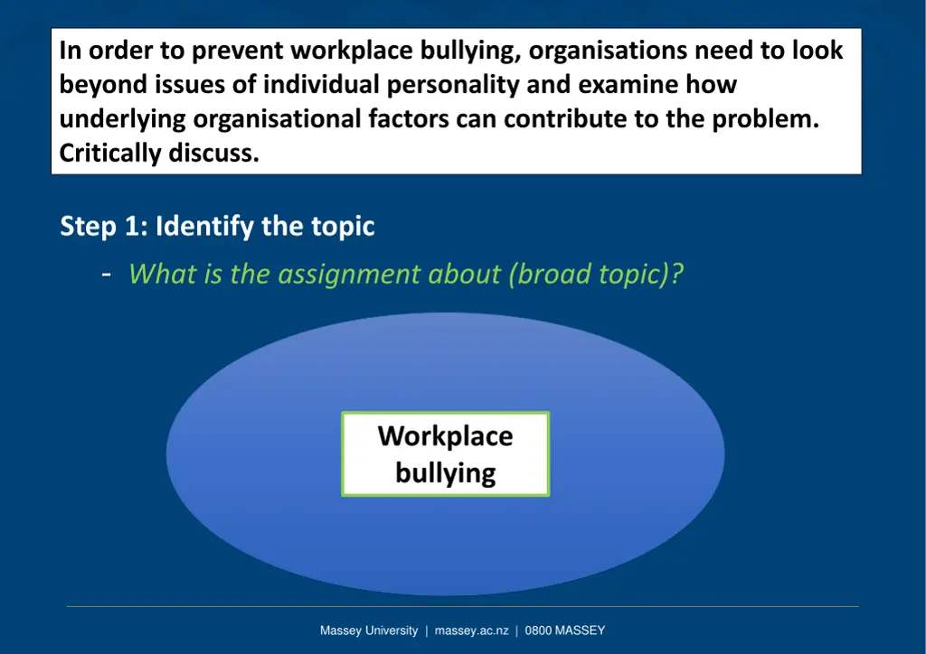 in order to prevent workplace bullying
