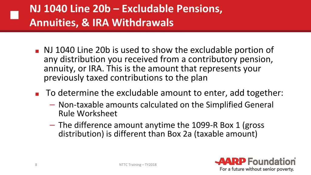 nj 1040 line 20b excludable pensions annuities