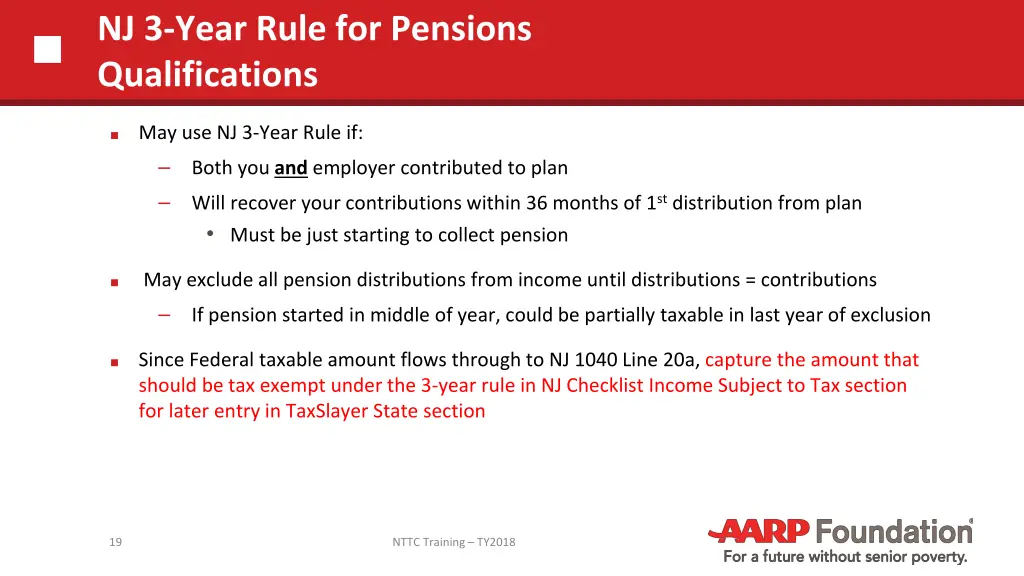 nj 3 year rule for pensions qualifications