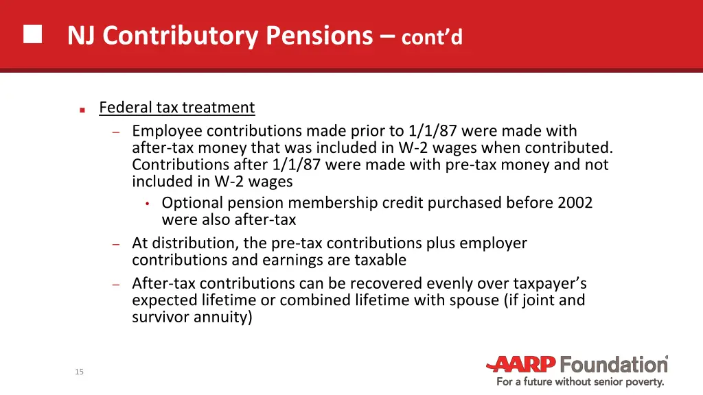 nj contributory pensions cont d