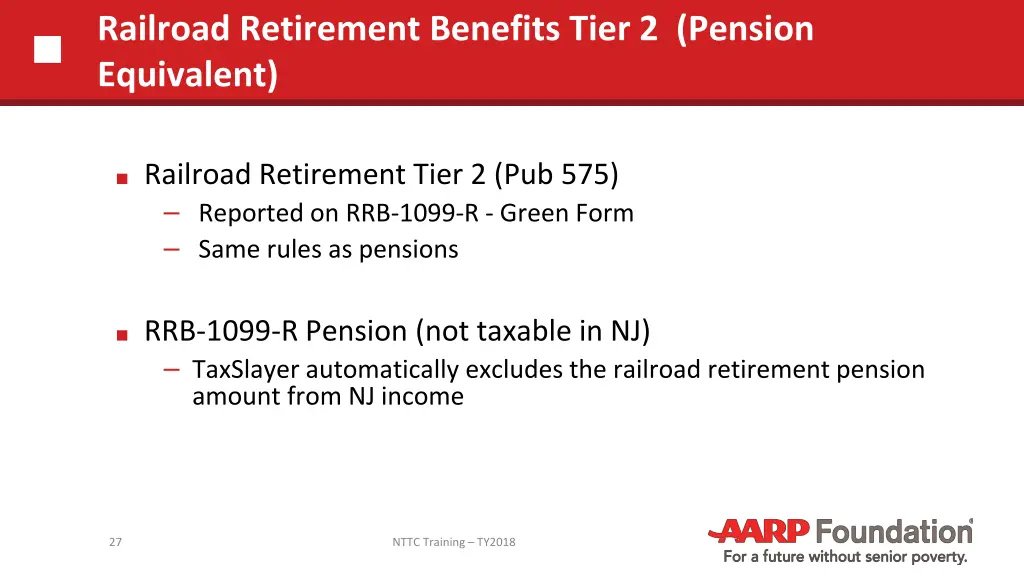 railroad retirement benefits tier 2 pension