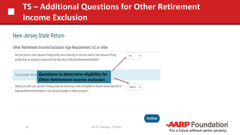 ts additional questions for other retirement