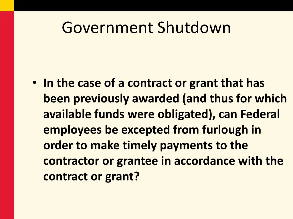 government shutdown