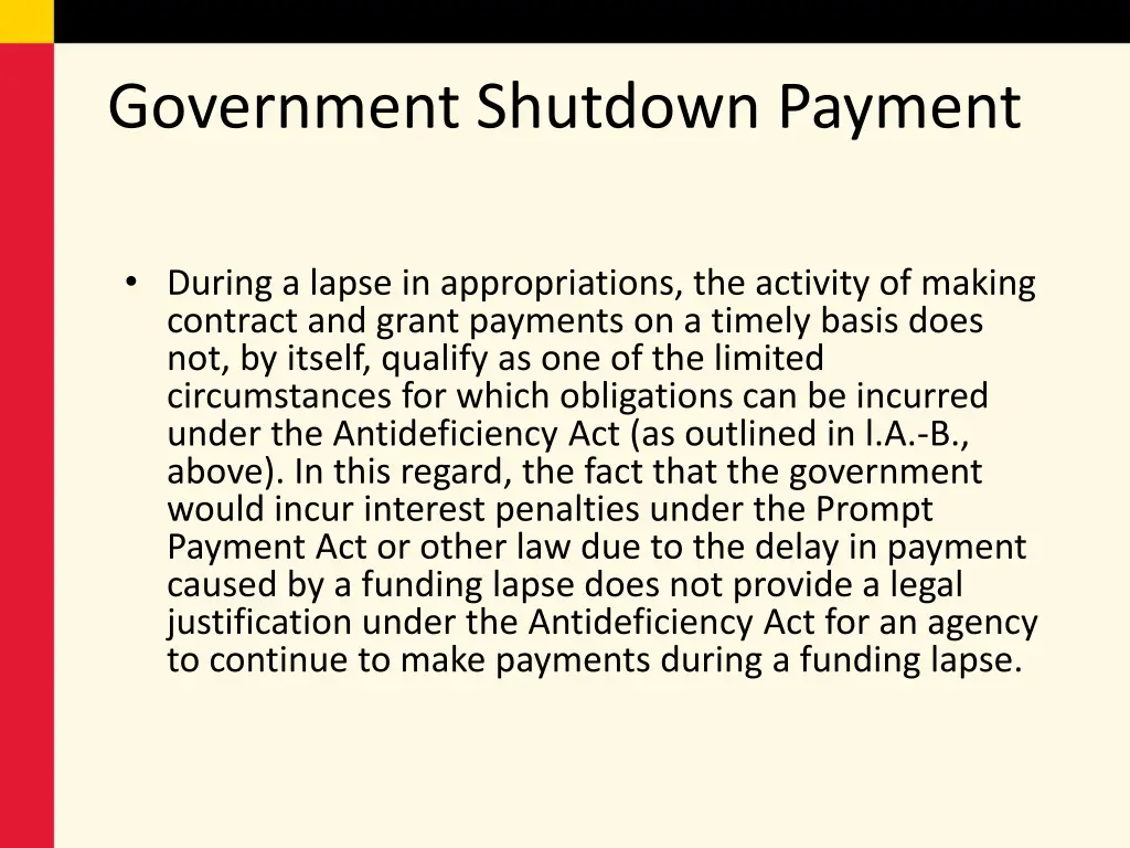 government shutdown payment