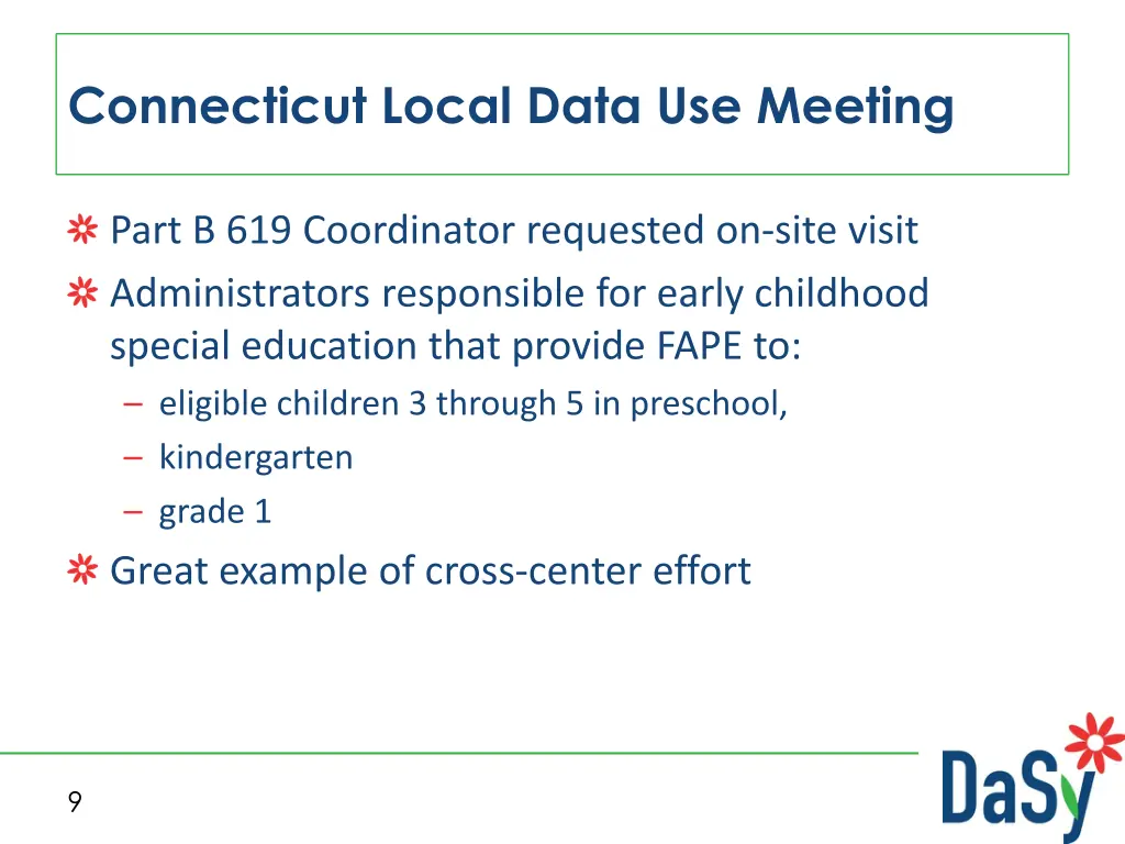 connecticut local data use meeting