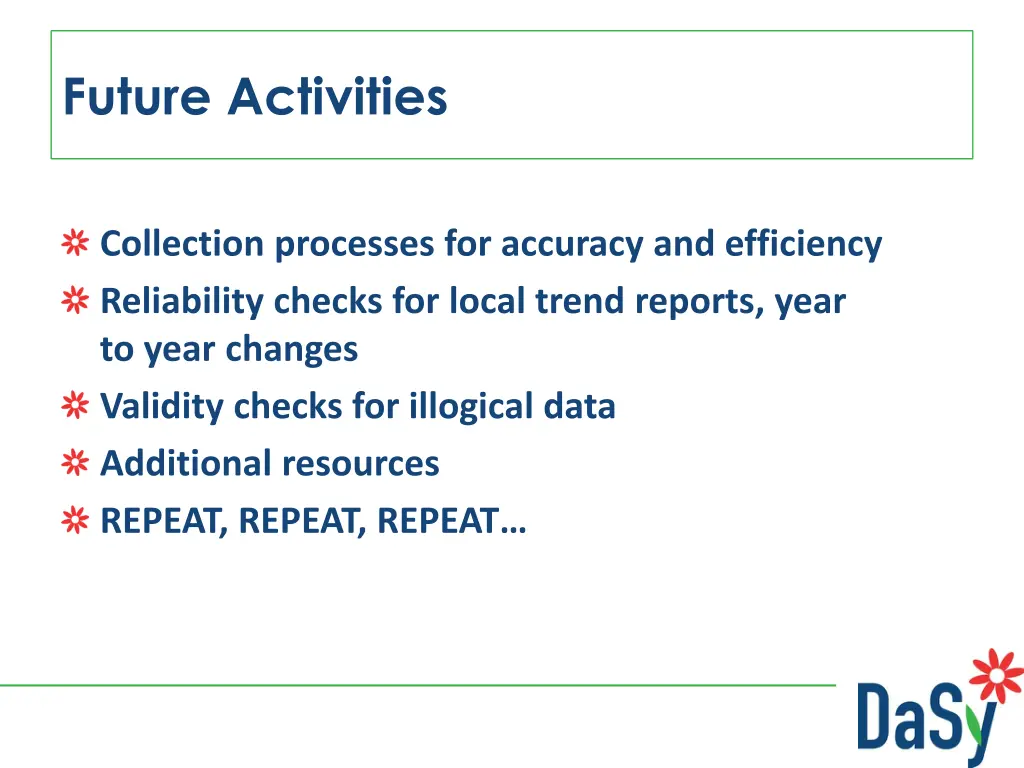 future activities