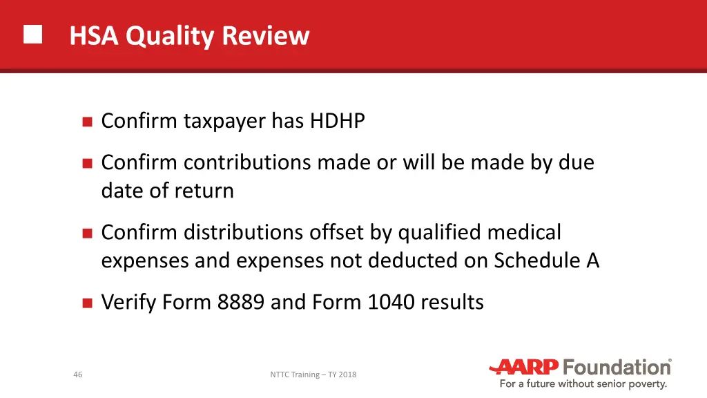 hsa quality review