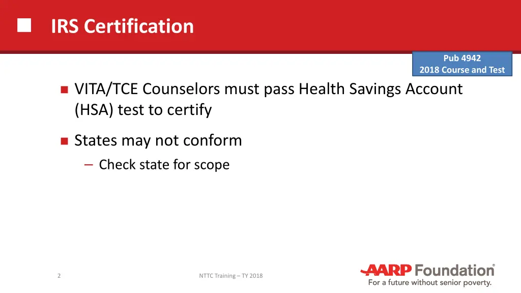 irs certification
