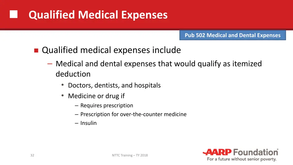 qualified medical expenses