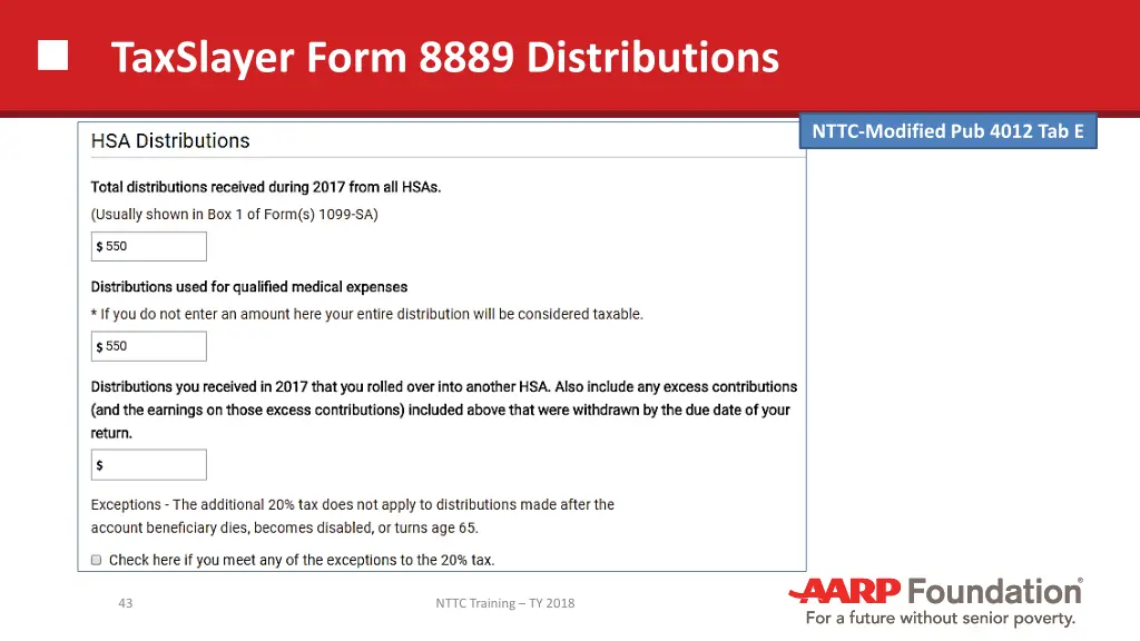 taxslayer form 8889 distributions