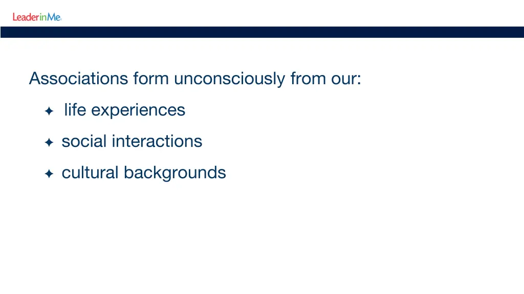 associations form unconsciously from our