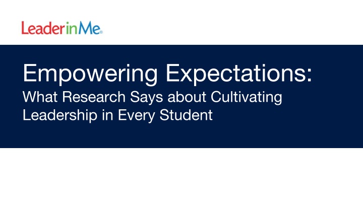 empowering expectations