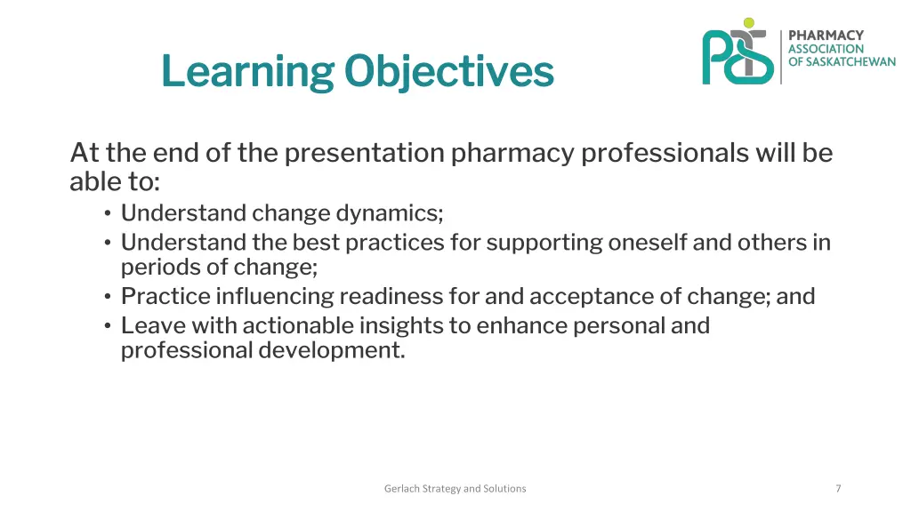 learning objectives learning objectives