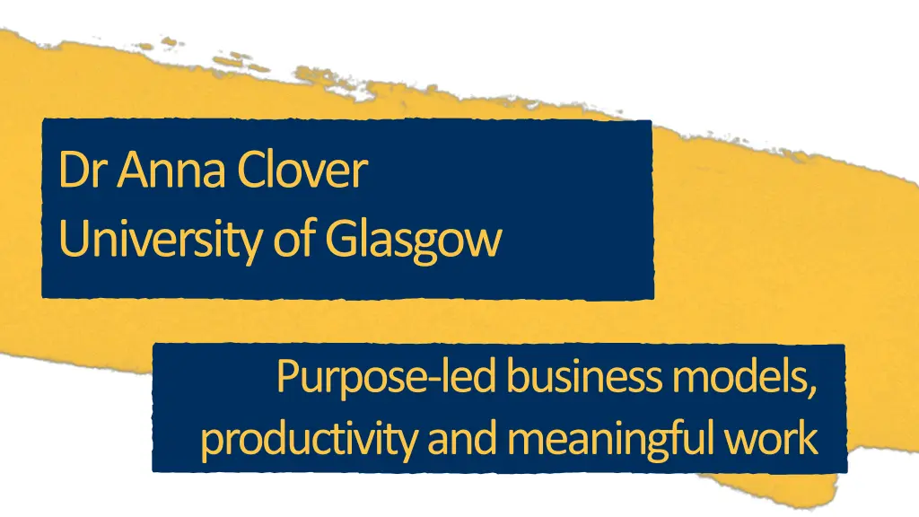 dr anna clover university of glasgow