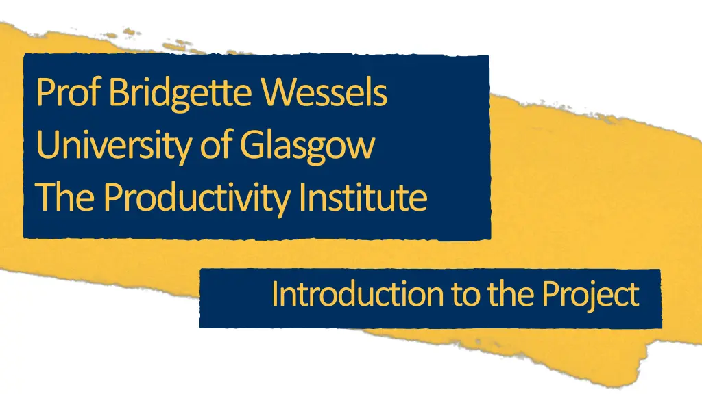 prof bridgette wessels university of glasgow
