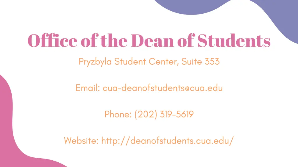 office of the dean of students