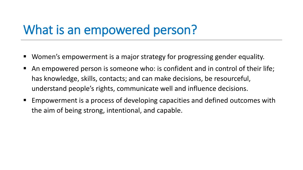 what is an empowered person what is an empowered
