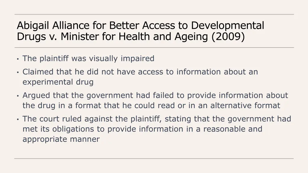 abigail alliance for better access