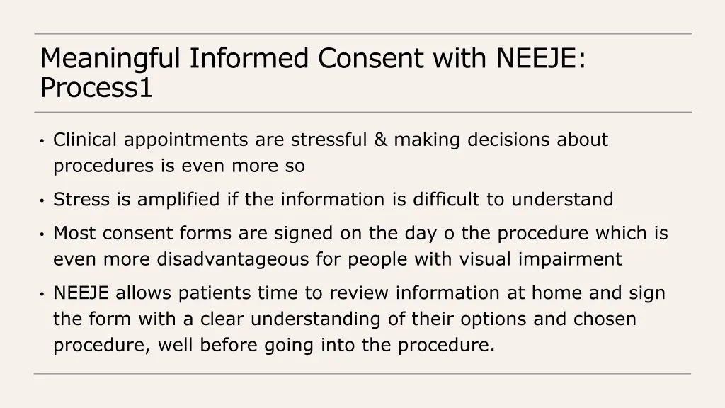 meaningful informed consent with neeje process1
