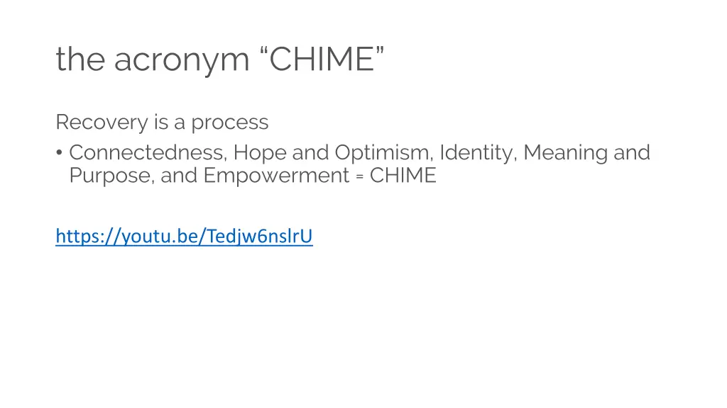 the acronym chime