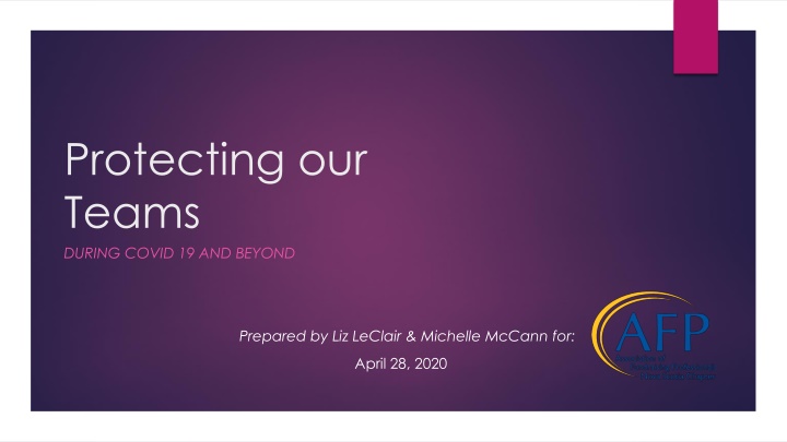 protecting our teams during covid 19 and beyond